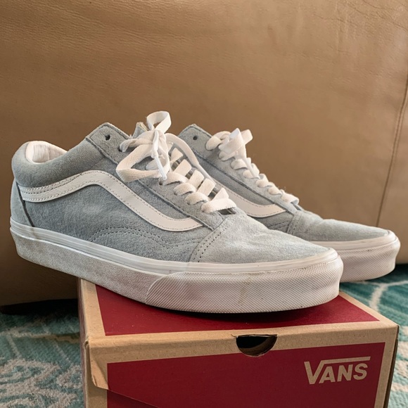 vans old skool blue fog suede